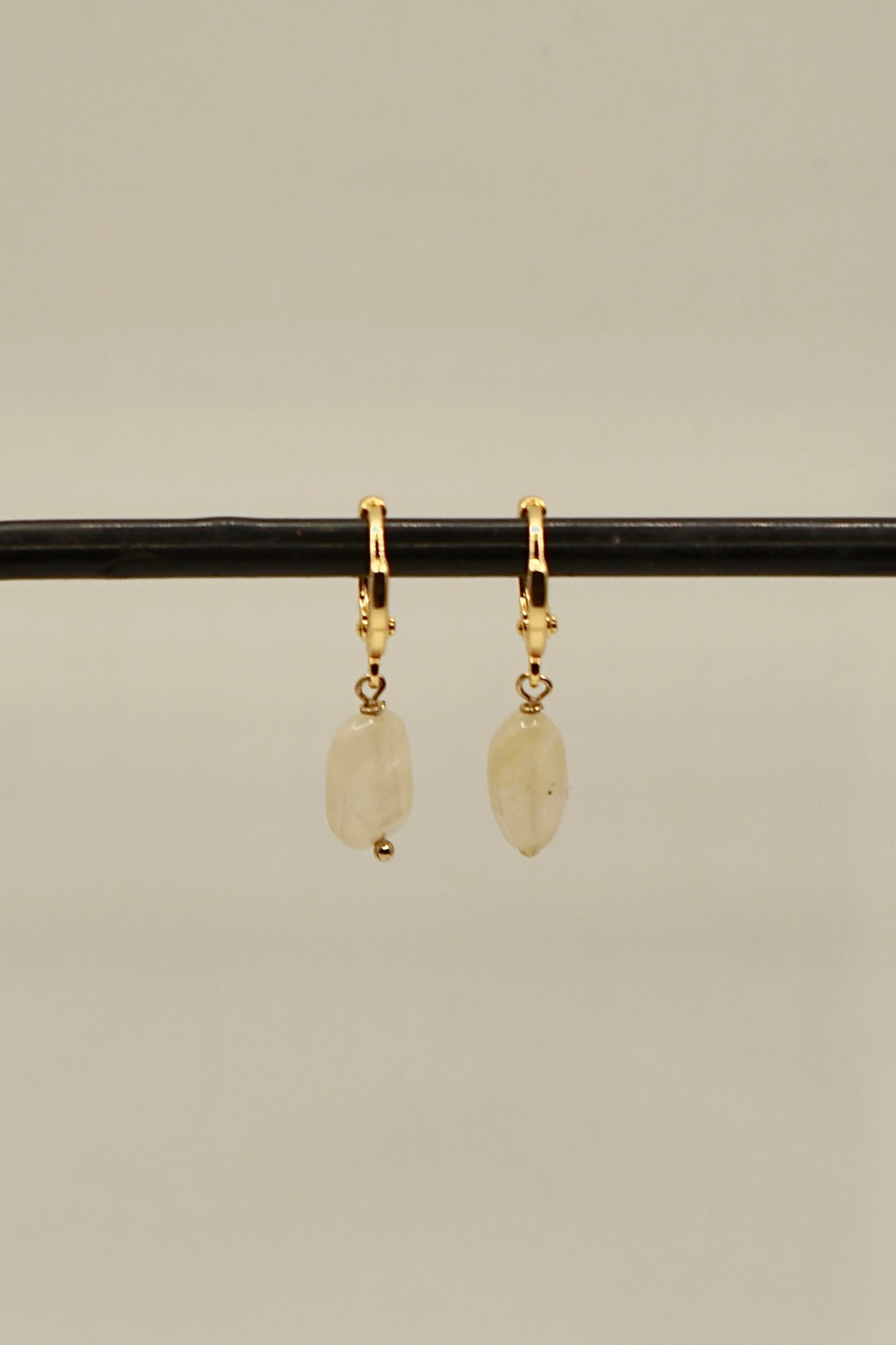 14k gold fill pineapple quartz earrings