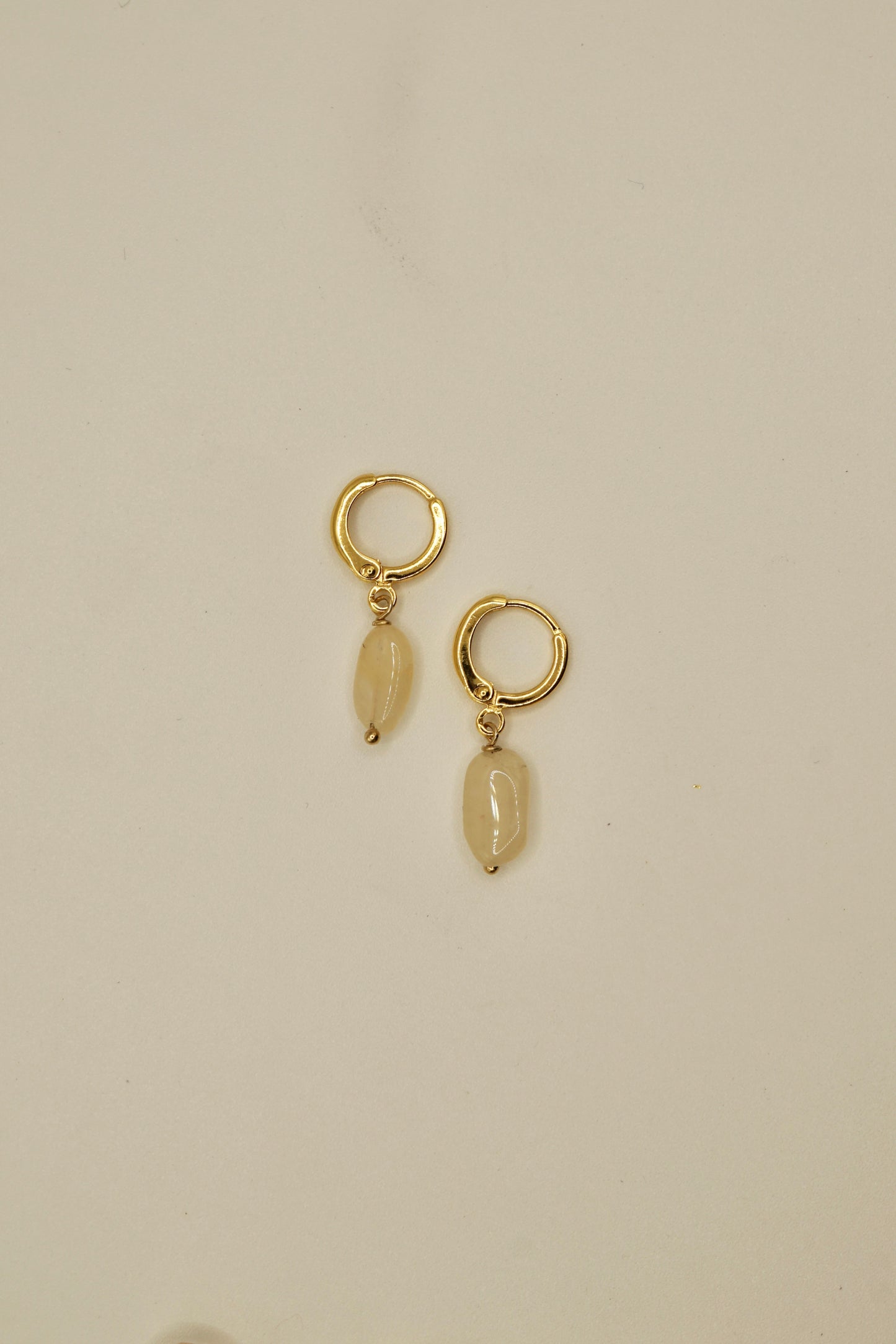 14k gold fill pineapple quartz earrings