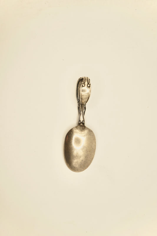 Sterling silver hand engraved spoon ring