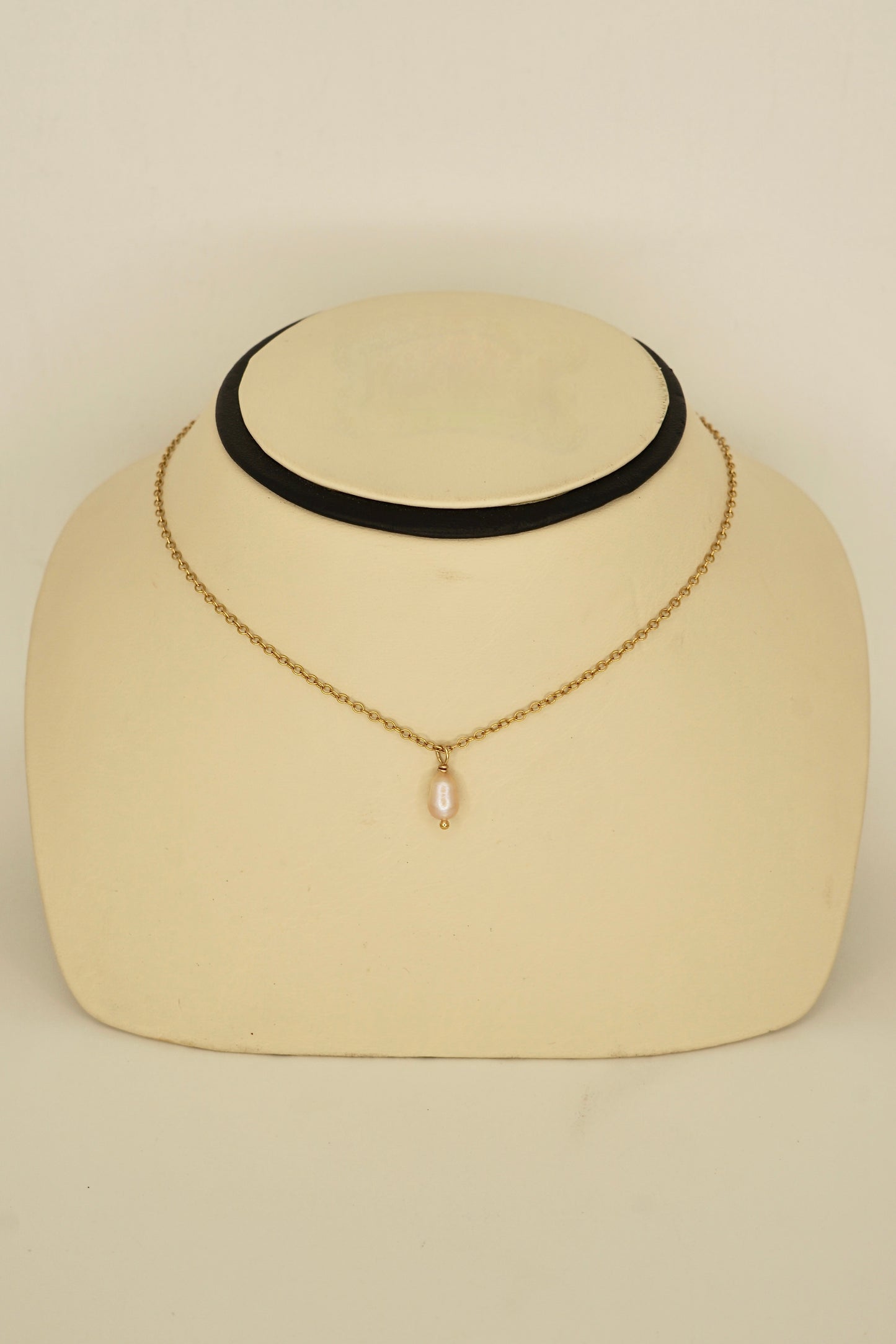 14K GF Genuine Pearl Pendant Necklace